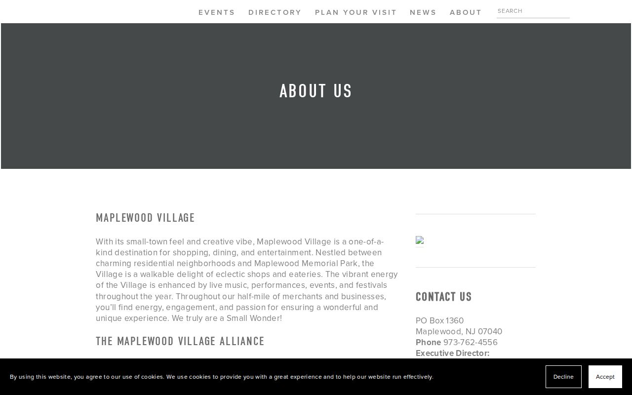 Maplewood neighbors reference showing Maplewood Village Alliance public organization details